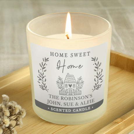 Personalised Home Scented Jar Candle - Candles at Gift Moments