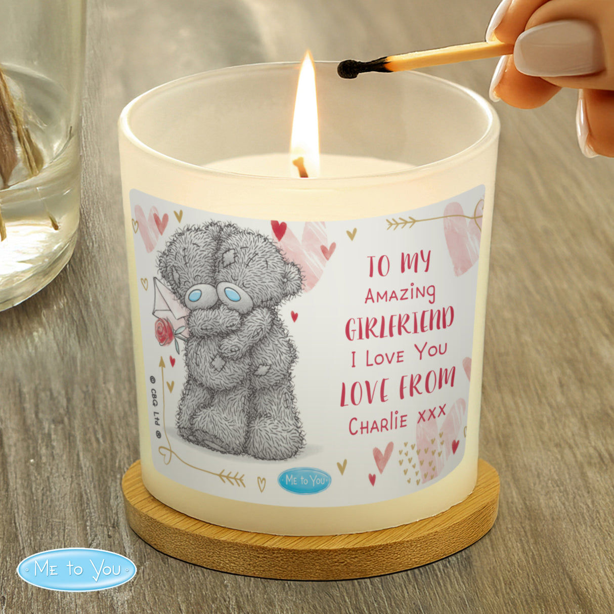 Personalised Me To You Love Forever Scented Jar Candle - Candles at Gift Moments