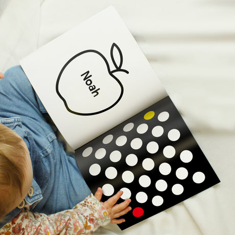 Personalised High Contrast Sensory Baby Book - Books at Gift Moments