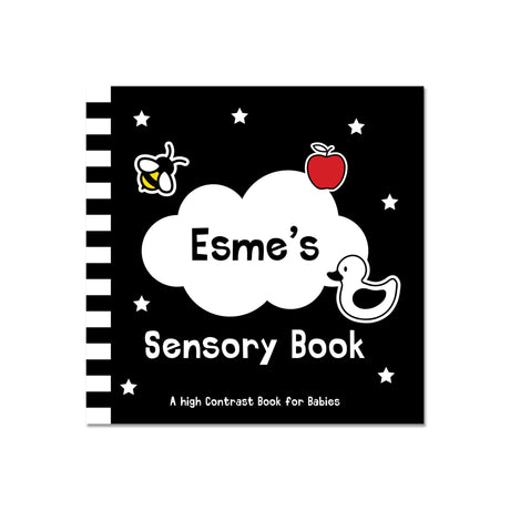 Personalised High Contrast Sensory Baby Book - Books at Gift Moments