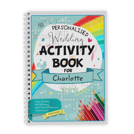 Personalised Wedding Activity A5 Notebook - Notebooks at Gift Moments