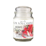 Personalised Merry Christmas Large Scented Jar Candle - Candles at Gift Moments