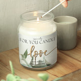 Personalised Love Large Scented Jar Candle - Candles at Gift Moments