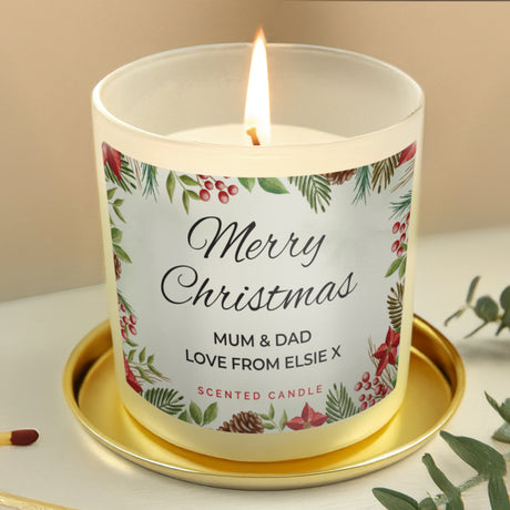 Personalised Christmas Scented Jar Candle - Candles at Gift Moments