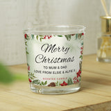 Personalised Christmas Scented Jar Candle - Candles at Gift Moments