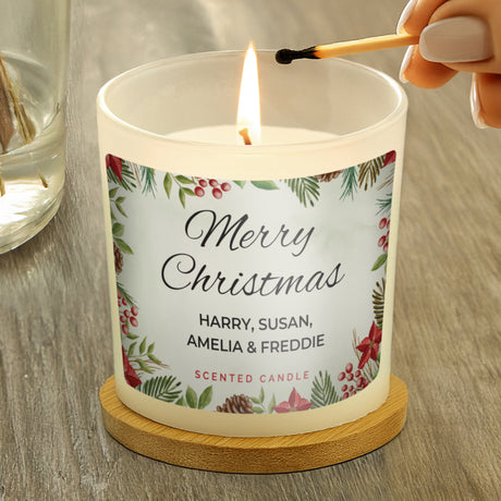 Personalised Christmas Scented Jar Candle - Candles at Gift Moments