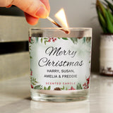 Personalised Christmas Scented Jar Candle - Candles at Gift Moments