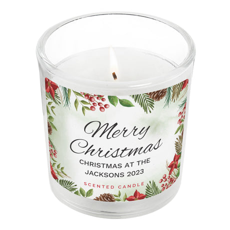 Personalised Christmas Scented Jar Candle - Candles at Gift Moments