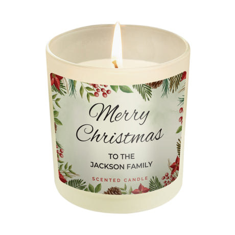 Personalised Christmas Scented Jar Candle - Candles at Gift Moments