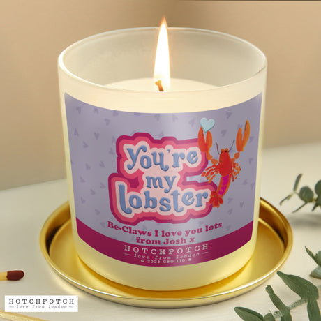 Personalised Hotchpotch You're My Lobster Scented Candle Jar - Candles at Gift Moments