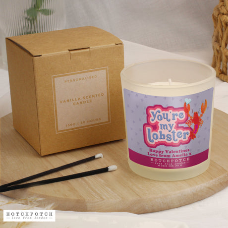 Personalised Hotchpotch You're My Lobster Scented Candle Jar - Candles at Gift Moments