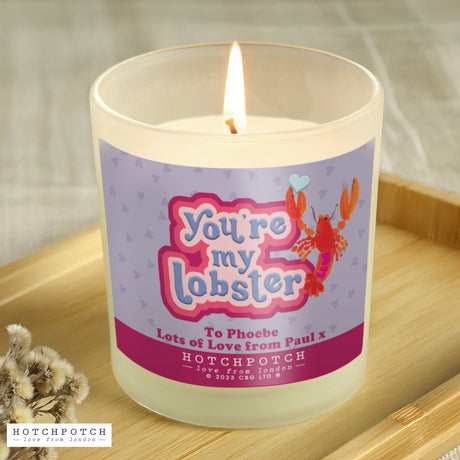 Personalised Hotchpotch You're My Lobster Scented Candle Jar - Candles at Gift Moments