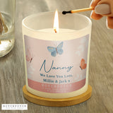 Personalised Hotchpotch Butterfly Scented Candle Jar - Candles at Gift Moments