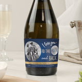 Personalised Moon & Back Photo Upload Prosecco - Prosecco at Gift Moments