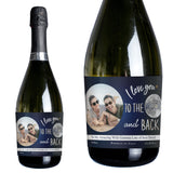 Personalised Moon & Back Photo Upload Prosecco - Prosecco at Gift Moments