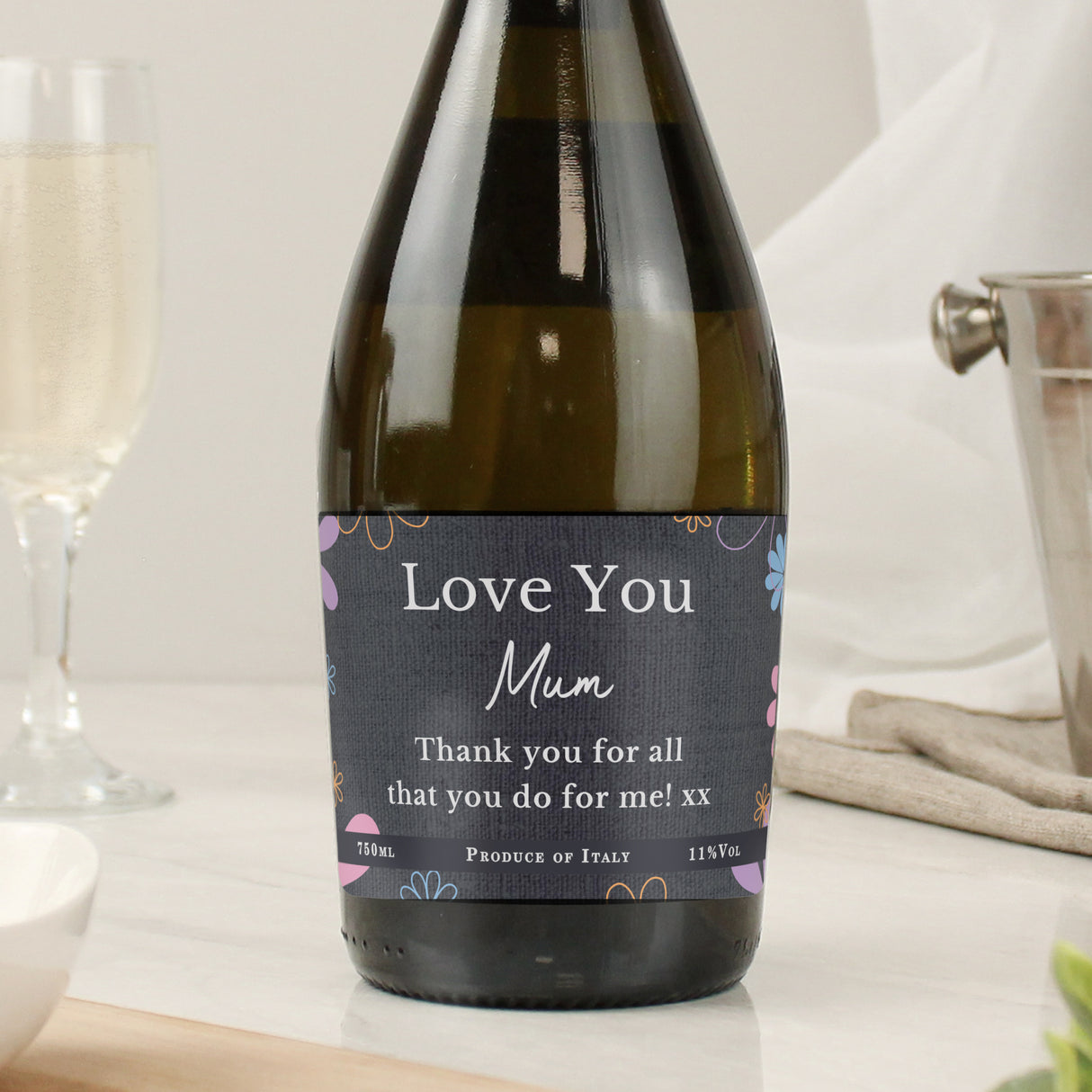 Personalised Daisy Prosecco - Prosecco at Gift Moments