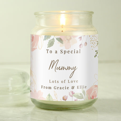 Personalised Wedding Large Candle Jar - Candles at Gift Moments