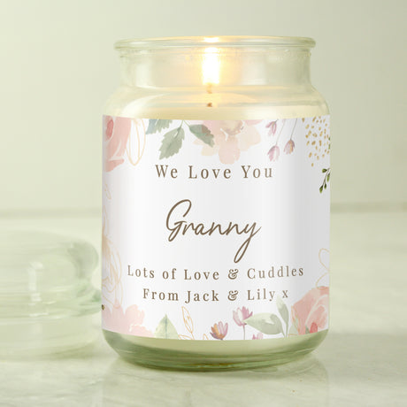 Personalised Wedding Large Candle Jar - Candles at Gift Moments