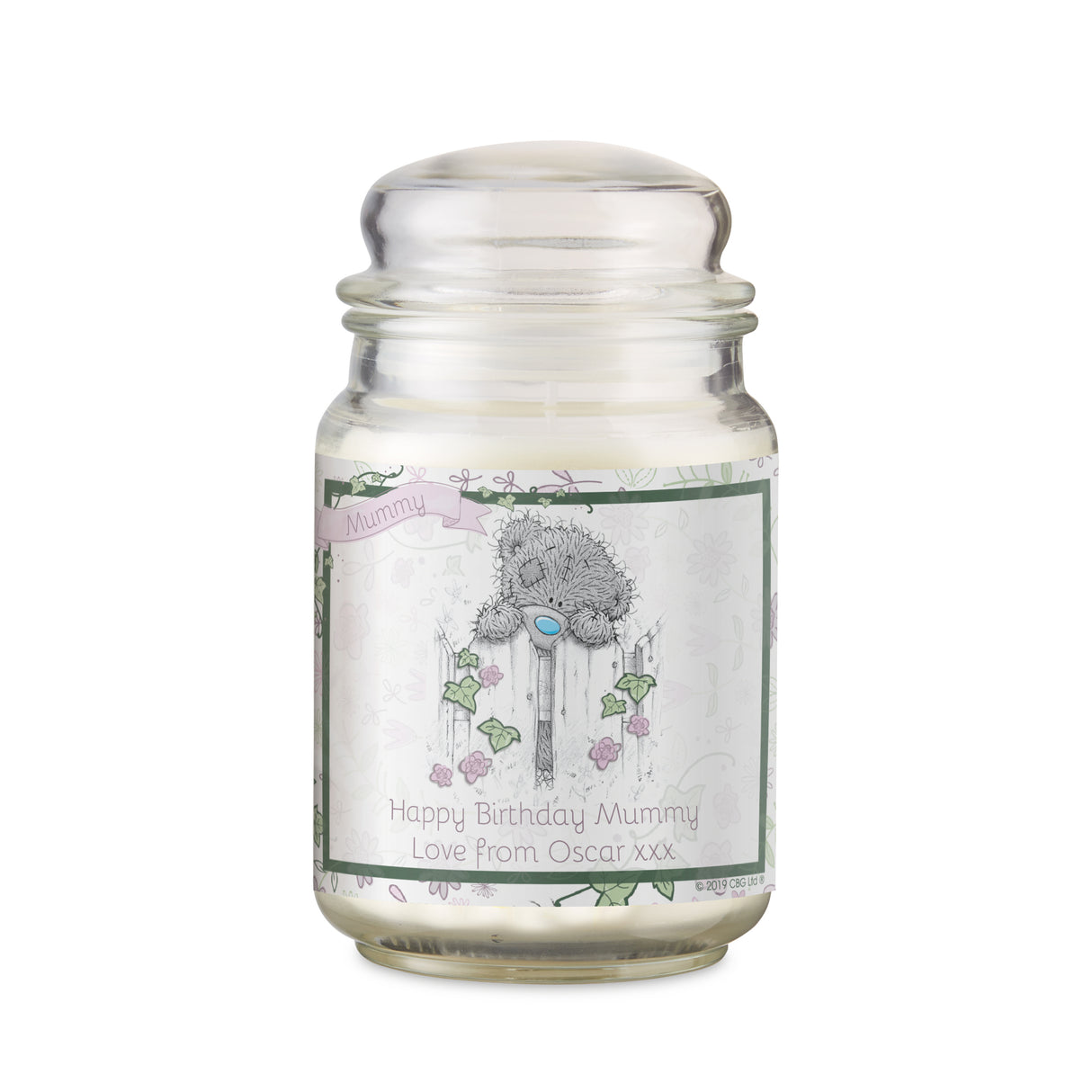 Personalised Tatty Teddy Floral Candle Jar: 6 - Candles