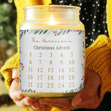 Personalised Countdown Christmas Large Candle Jar - Candles at Gift Moments