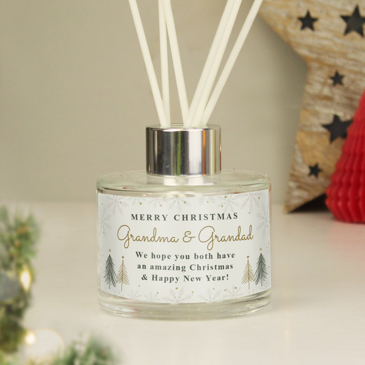 Personalised Christmas Tree Diffuser Default Title - Reed Diffusers at Gift Moments