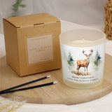 Personalised Watercolour Stag Candle Jar - Candles at Gift Moments