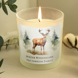 Personalised Watercolour Stag Candle Jar - Candles at Gift Moments