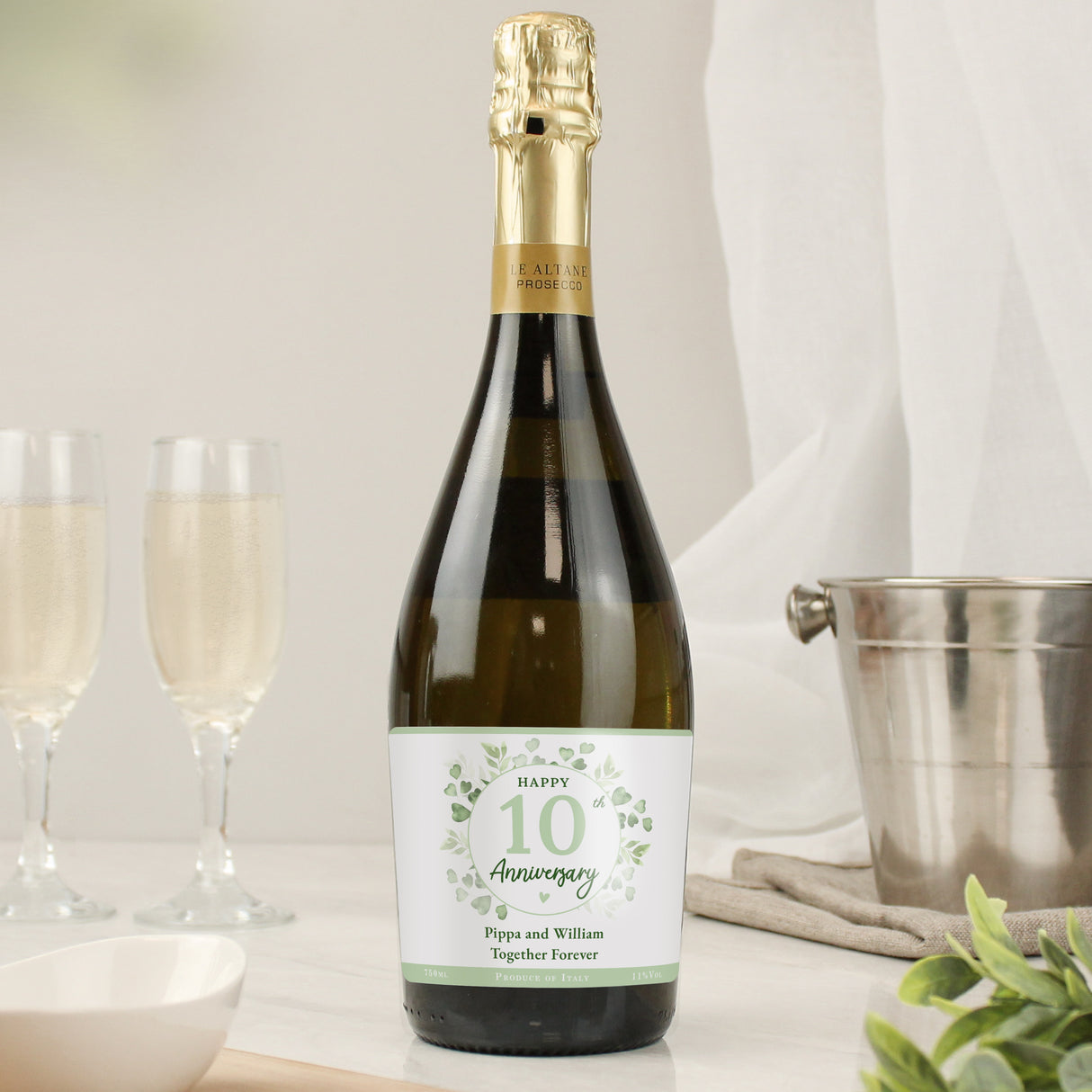 Personalised Botanical Anniversary Prosecco Default Title - Prosecco at Gift Moments