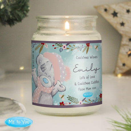 Personalised Me to You Cosy Winter Large Candle Jar Default Title - Candles at Gift Moments