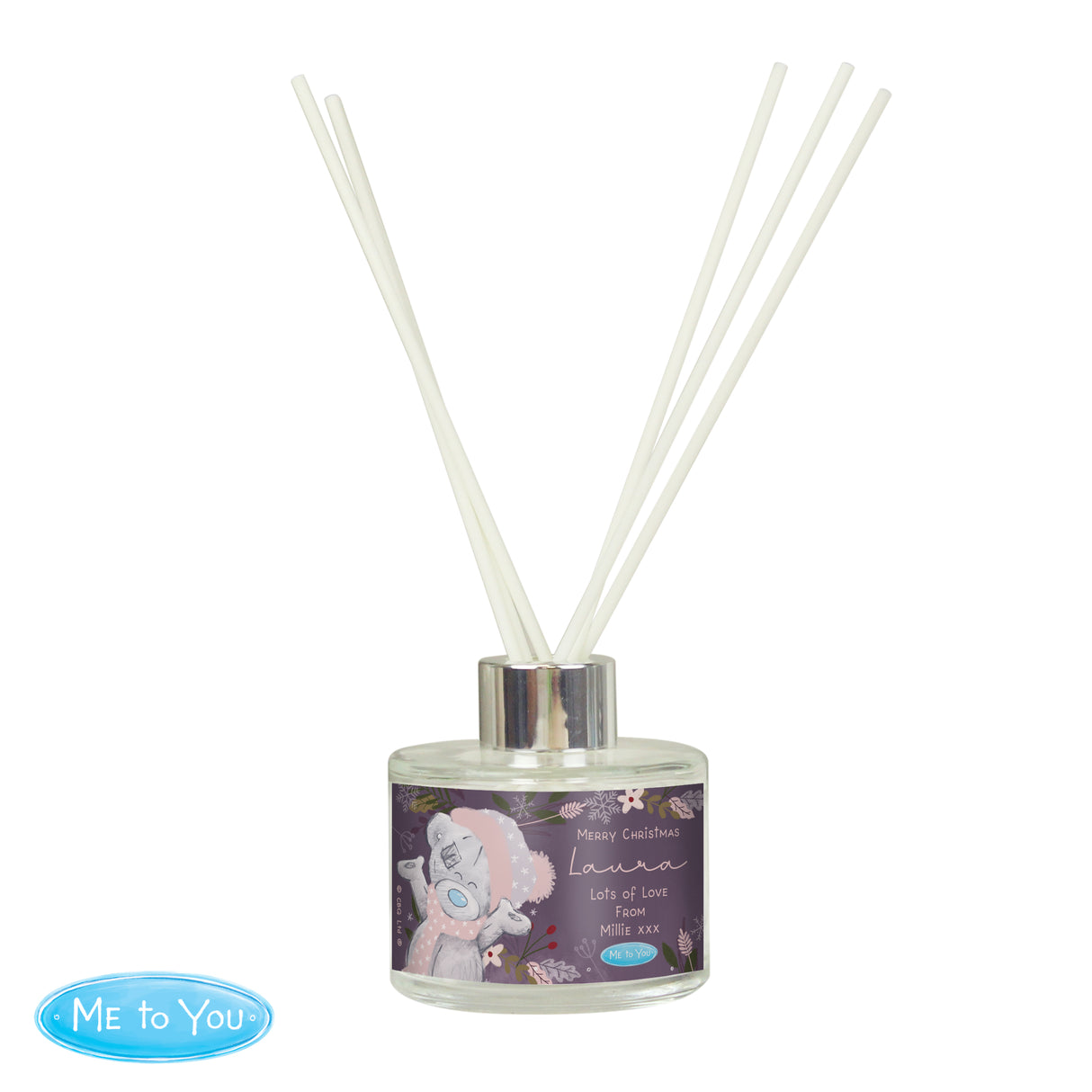 Personalised Me to You Cosy Winter Diffuser - Reed Diffusers at Gift Moments