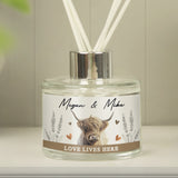 Personalised Highland Cow Reed Diffuser - Reed Diffusers at Gift Moments