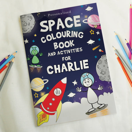 Personalised Space Colouring Book - Books at Gift Moments