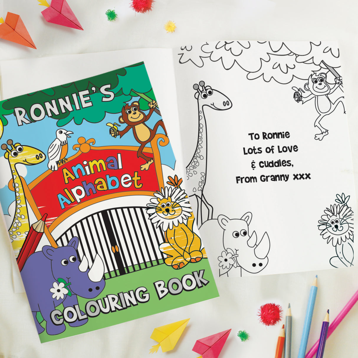 Personalised Zoo Colouring Book - Books at Gift Moments