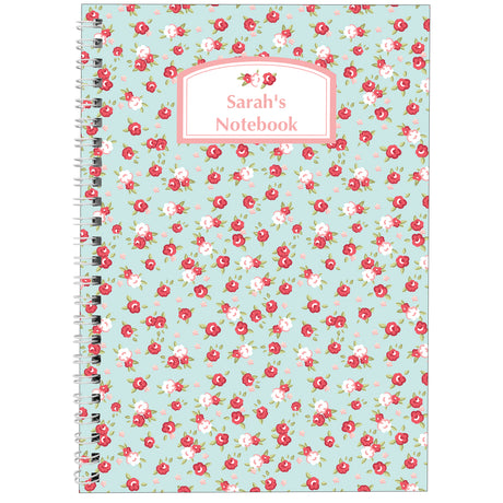 Personalised Vintage Floral A5 Notebook - Notebooks at Gift Moments