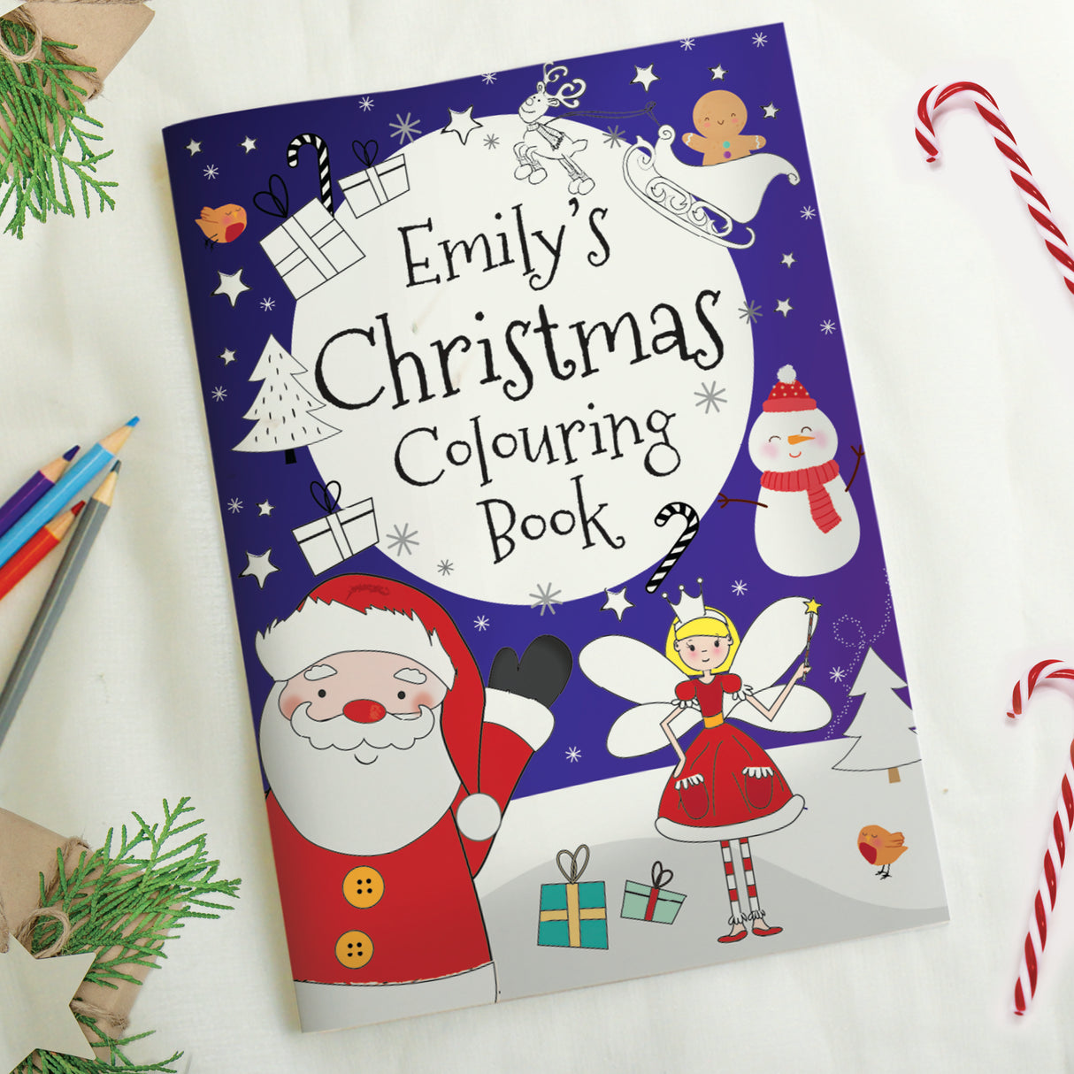 Personalised 'It's Christmas' Fairy Colouring Book - Books at Gift Moments