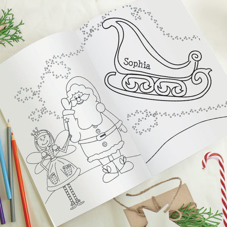 Personalised 'It's Christmas' Fairy Colouring Book - Books at Gift Moments