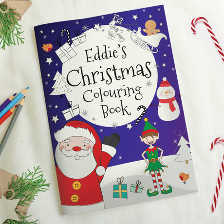 Personalised Its Christmas Elf Colouring Book - Books at Gift Moments