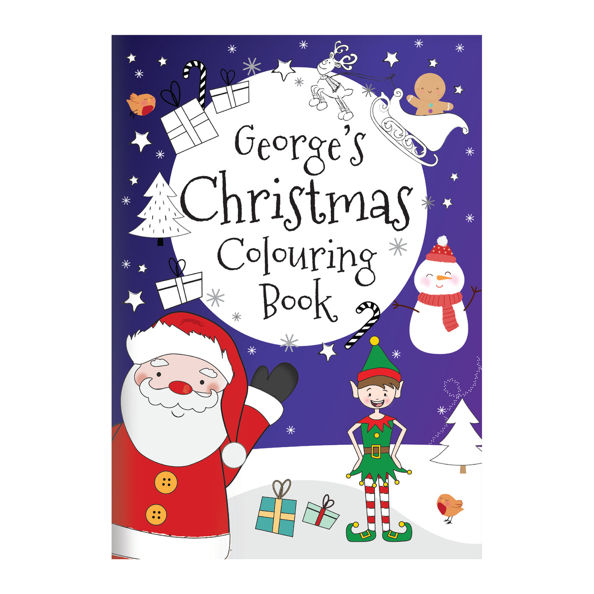 Personalised Its Christmas Elf Colouring Book - Books at Gift Moments