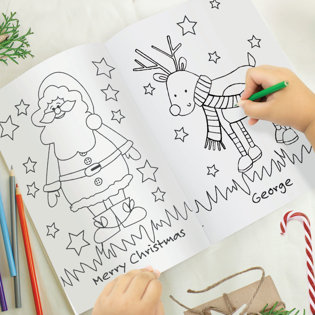 Personalised Its Christmas Elf Colouring Book - Books at Gift Moments