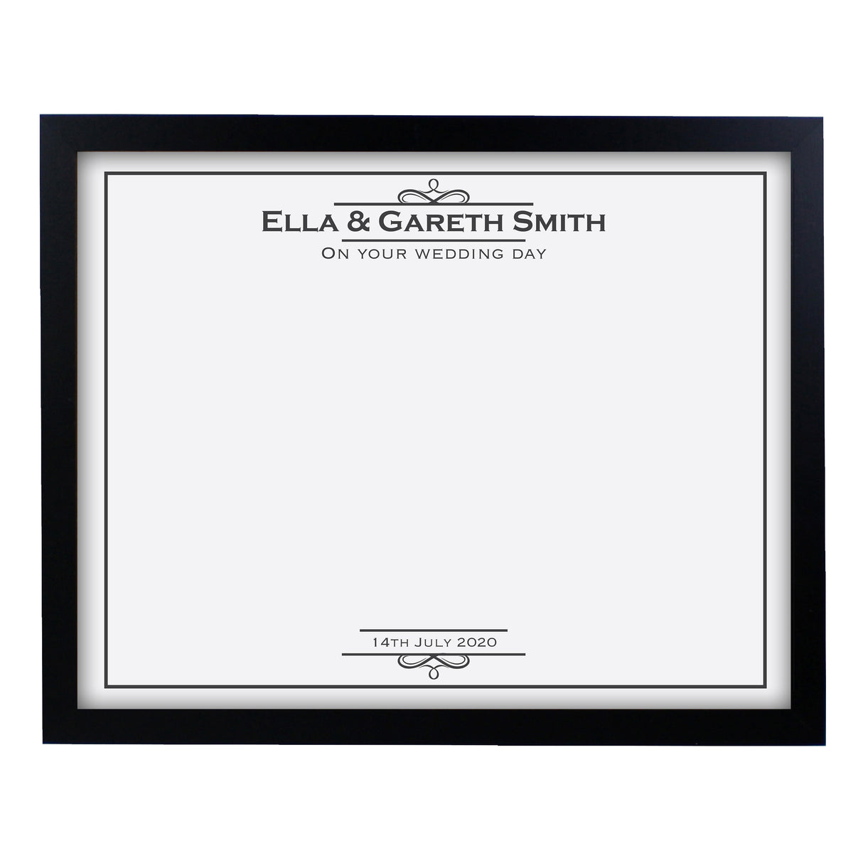 Personalised Occasion Black Signing Framed Print - Framed Prints at Gift Moments