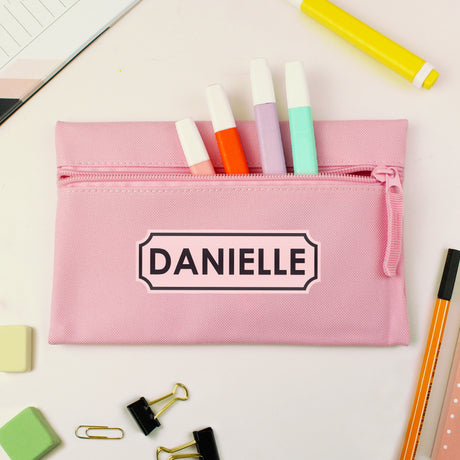 Personalised Pink Pencil Case - Pencil Cases & Sets at Gift Moments