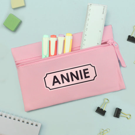 Personalised Pink Pencil Case - Pencil Cases & Sets at Gift Moments