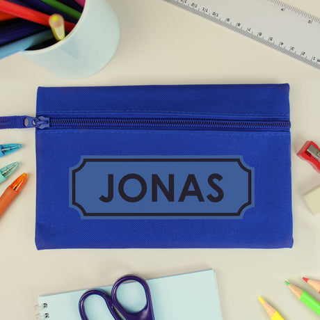 Personalised Blue Pencil Case - Pencil Cases & Sets at Gift Moments