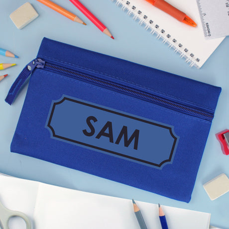 Personalised Blue Pencil Case - Pencil Cases & Sets at Gift Moments