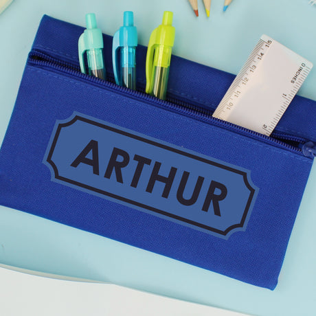 Personalised Blue Pencil Case - Pencil Cases & Sets at Gift Moments