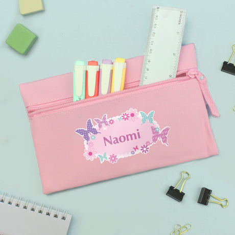 Personalised Butterfly Pencil Case - Pencil Cases & Sets at Gift Moments