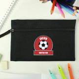 Personalised Red Football Fan Pencil Case - Pencil Cases & Sets at Gift Moments