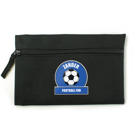 Personalised Dark Blue Football Fan Pencil Case - Pencil Cases & Sets at Gift Moments