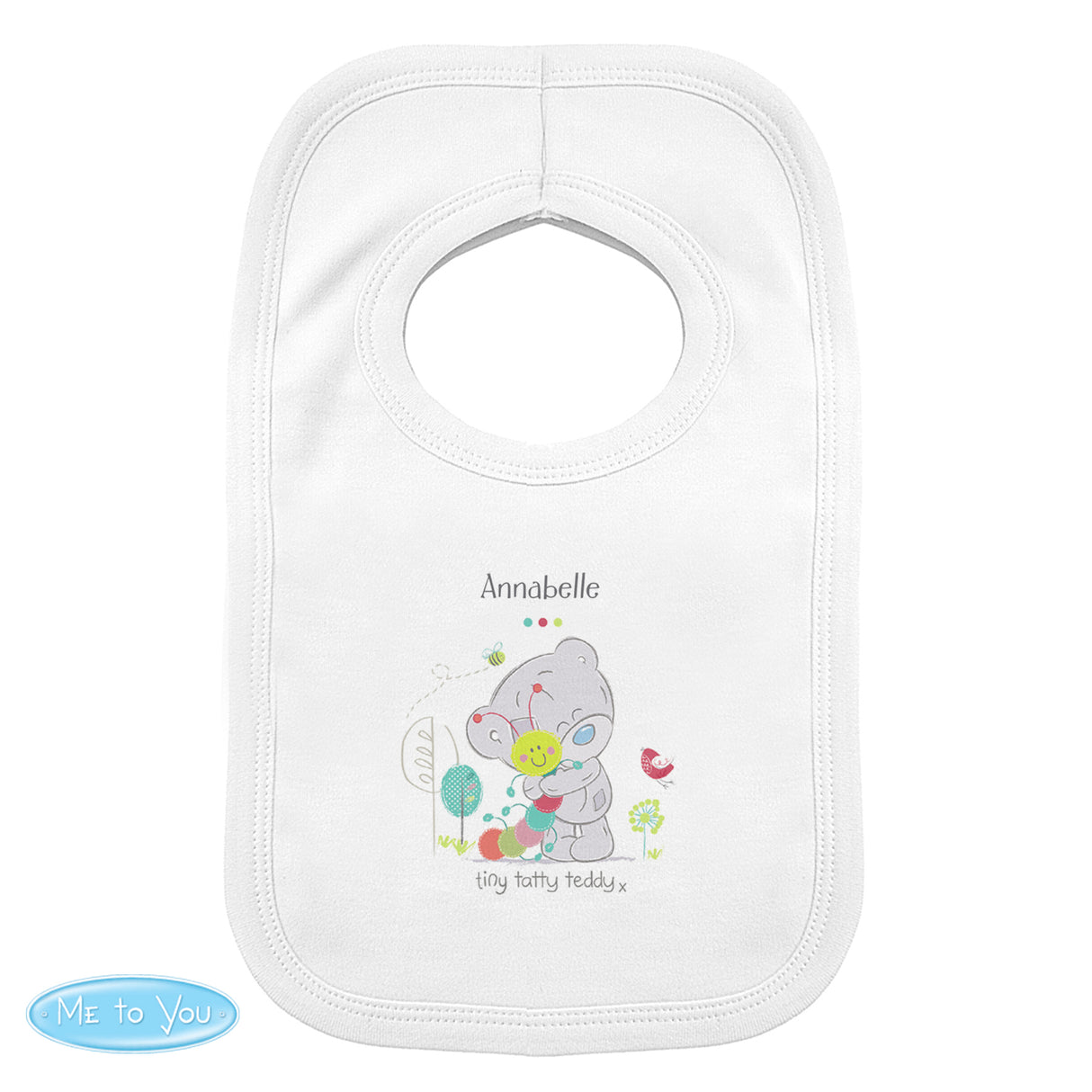 Personalised Tiny Tatty Teddy Bib: 5 - Baby Clothing