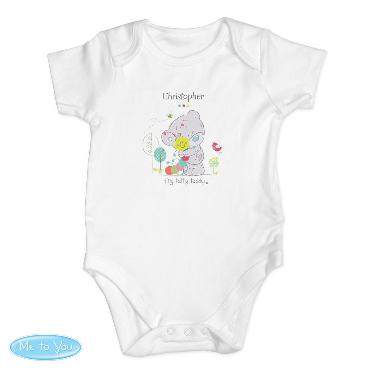 Personalised Tiny Tatty Teddy Baby Vest: 6 - Baby Clothing